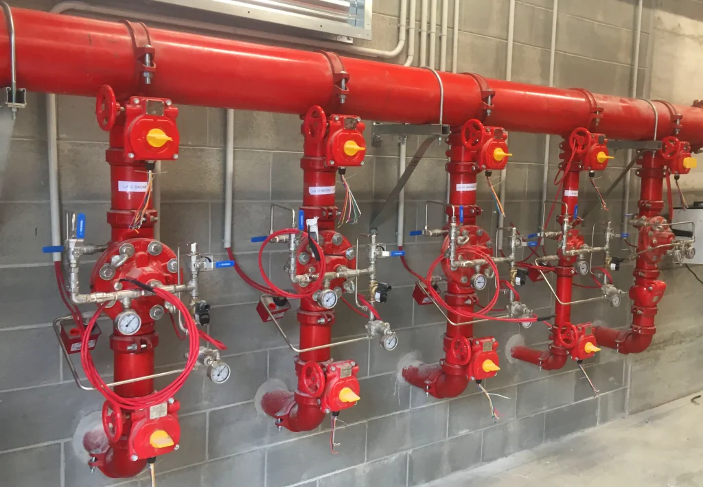 impianti antincendio - partenze circuiti schiuma sprinkler1