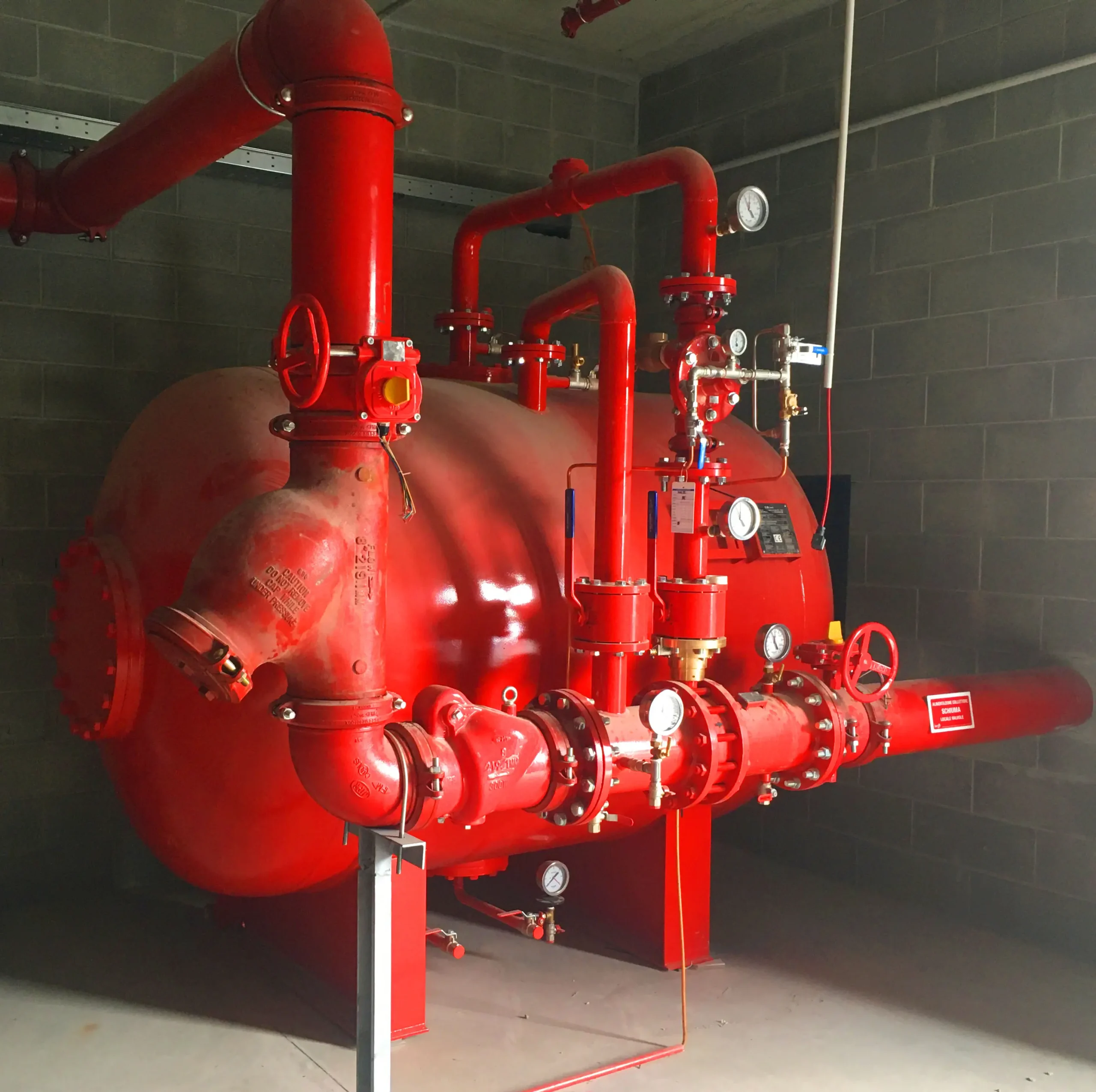 impianti antincendio - serbatoio schiuma